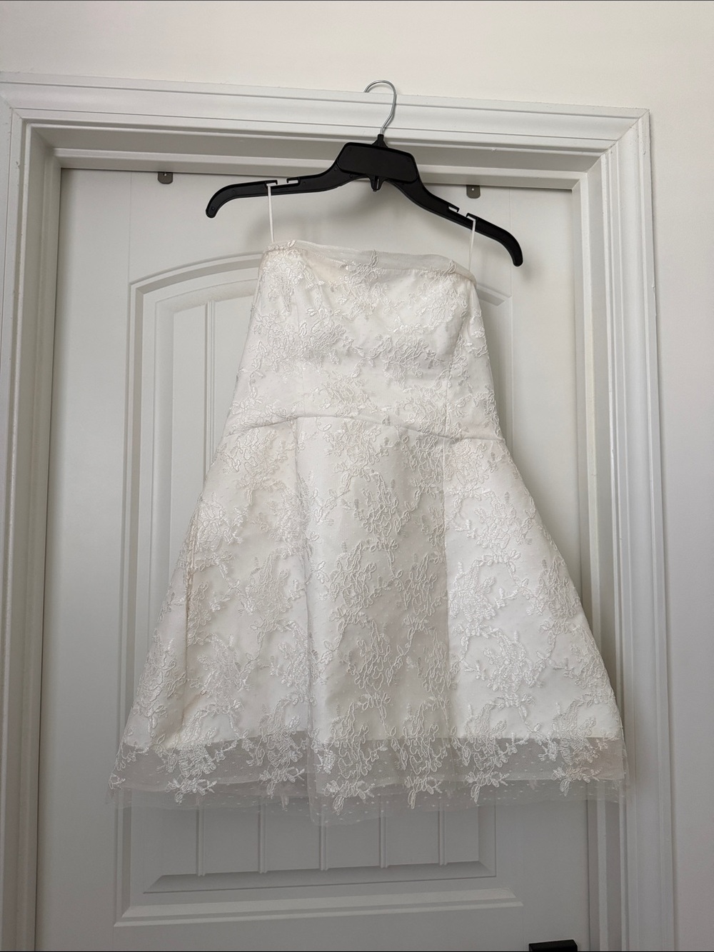 White Lace A-Line Dress